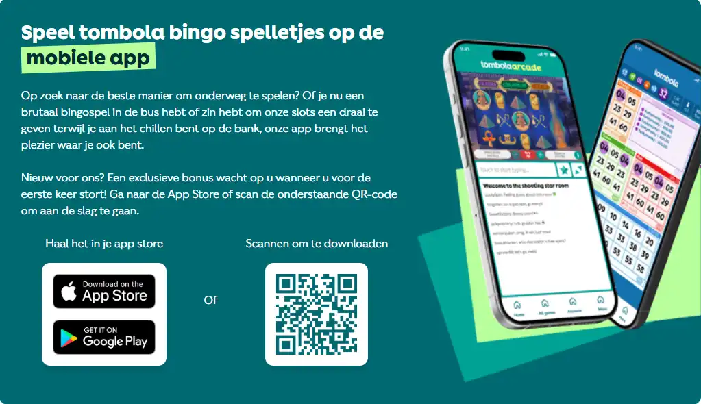 Officiële tombola app-pagina voor de huidige actieve buitenlandse service
